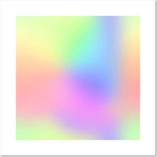 Soft Rainbow Gradient Design Posters and Art